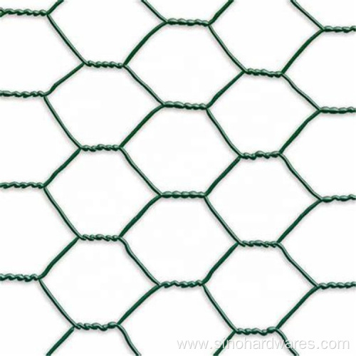 Chicken Hexagonal Wire Mesh Roll For Insulation Pvc Coated Chicken Mesh Animal Cage